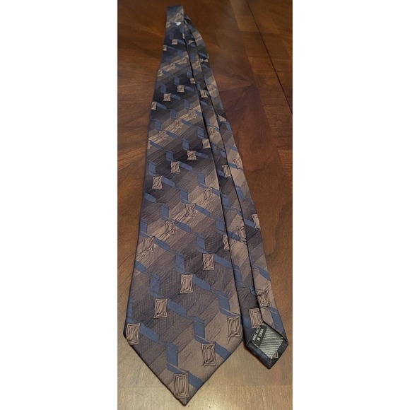 Alberto Zerra Roma New York Hand Made Silk Blend Men’s Neck Tie Made In China - Picture 3 of 9
